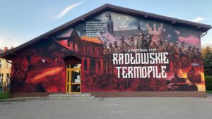 Radłów: Wspaniały mural na szkolnym budynku
