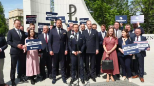 Konfederacja i Polska Jest Jedna w sojuszu w wyborach do Parlamentu Europejskiego. Fot. screen X/ Konfederacja