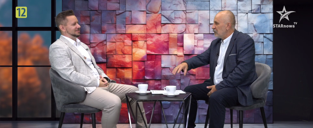 Sebastian Czapliński w programie "Dudzik lokalnie" na antenie telewizji STARnowa.TV
